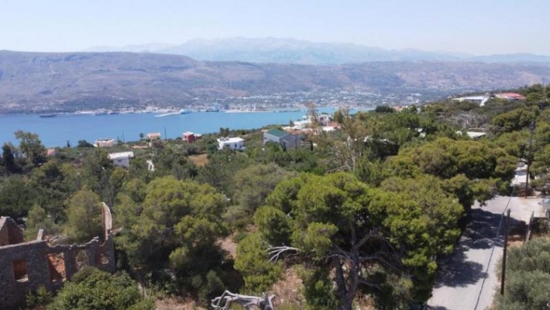 Korakies Kreta, Korakies: Grundstück mit herrlichem Meerblick auf die Souda-Bucht zu verkaufen Grundstück kaufen